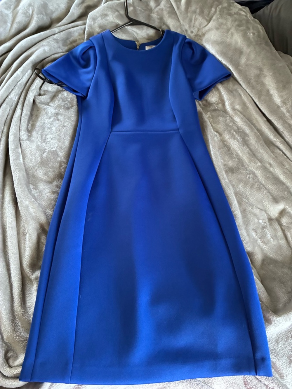 Calvin Klein Vibrant Royal Blue Midi Sheath Dress